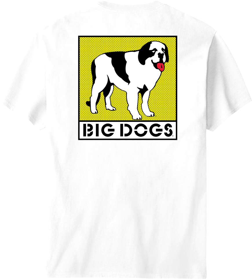 Box Logo Yellow T-shirt – Big Dogs