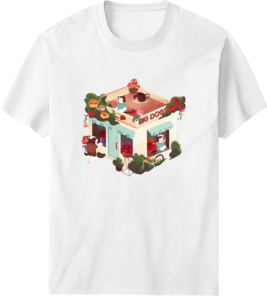 Roses Flower Shop T-shirt – Big Dogs