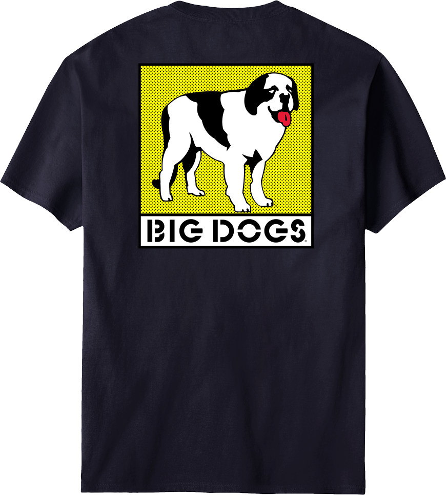 Box Logo Yellow T-shirt – Big Dogs