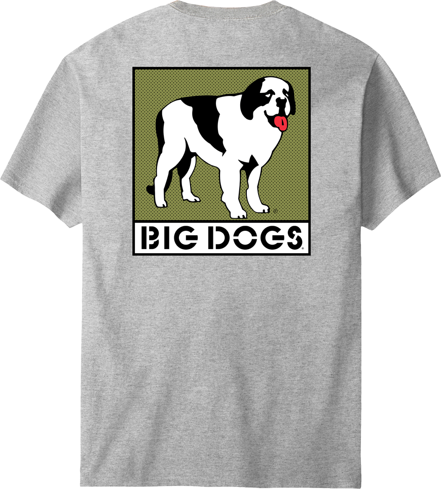 Box Logo Olive T-shirt – Big Dogs