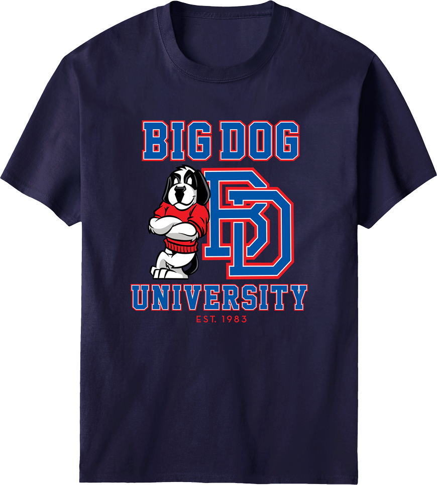 Bd University Red Blue T-shirt – Big Dogs