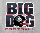 Big Dog Football Helmet T-Shirt