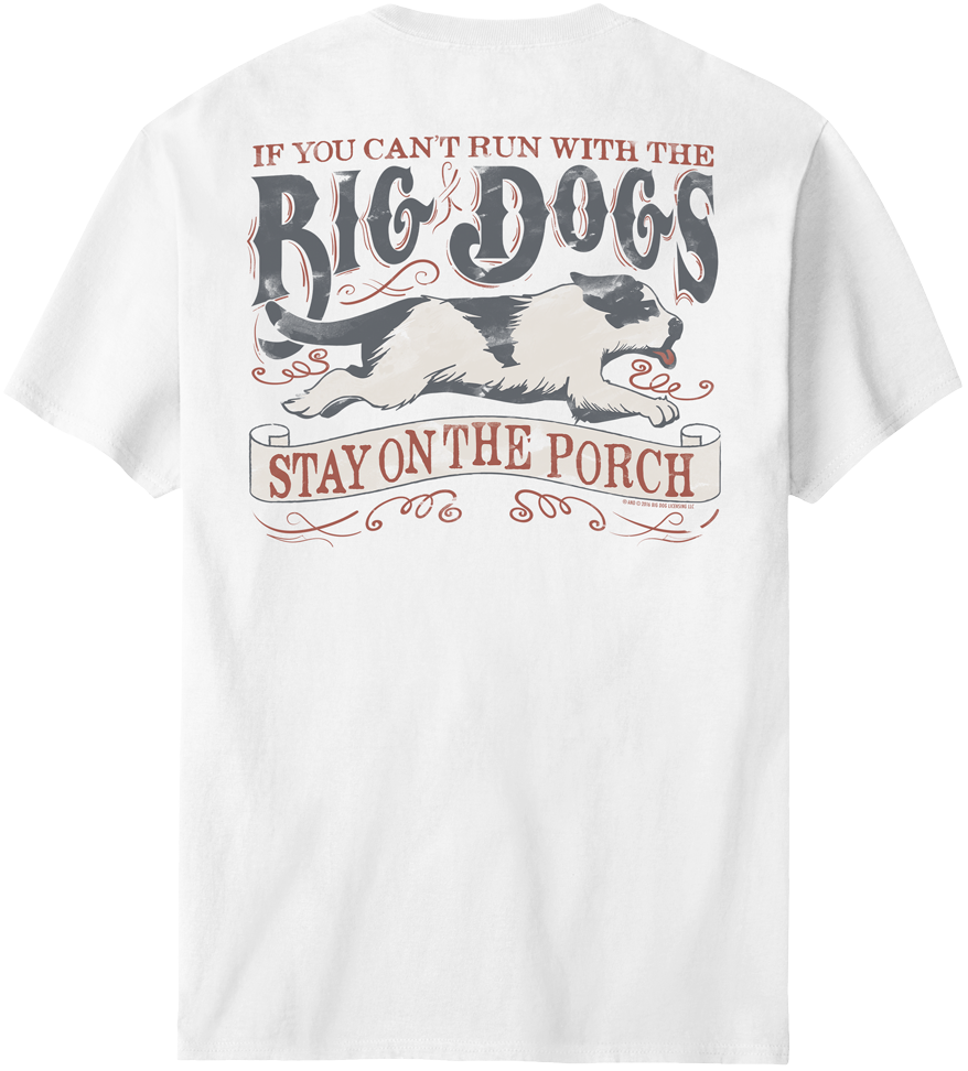Run With Vintage TShirt Big Dogs