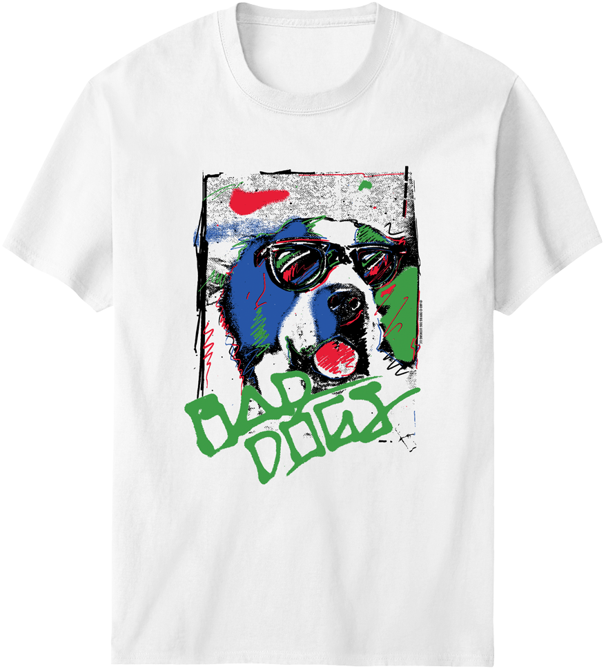 Retro Bad Dog Graffiti T-Shirt – Big Dogs