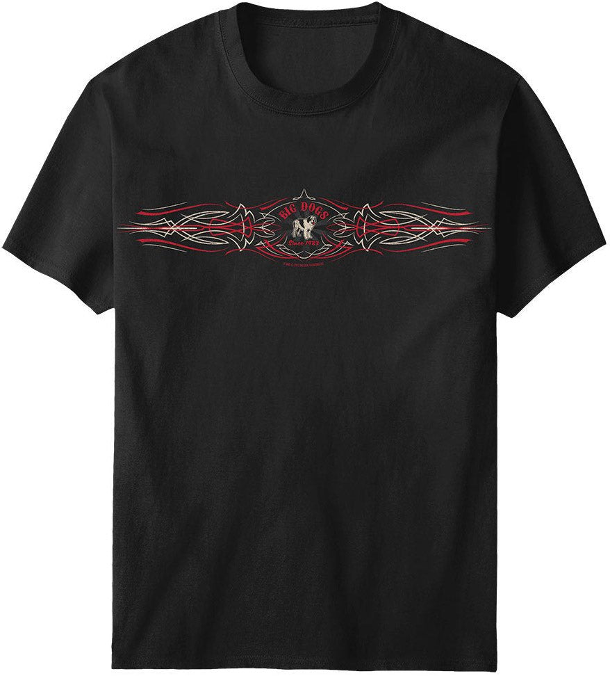 Pinstripe Logo Chest Stripe T-Shirt – Big Dogs