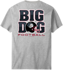 Big Dog Football Helmet T-Shirt