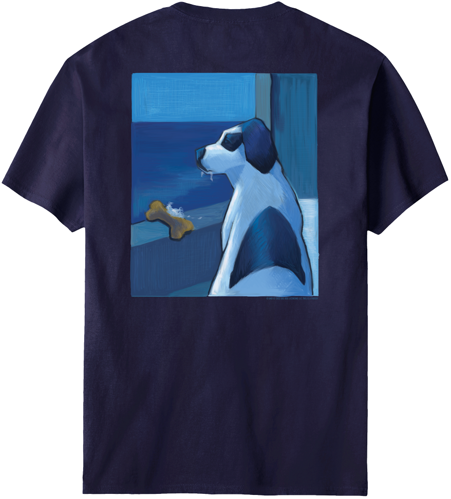 Blue dog t shirt hot sale