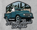 All About the Ride Full Zip Graphic Hoodie