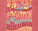 Department of Relaxation Wave Pigment Washed Long Sleeve Tee