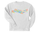 Hibiscus Stripe Graphic Crew