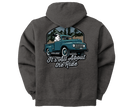 All About the Ride Full Zip Graphic Hoodie