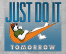 Just Do It Tomorrow Full Zip Graphic Hoodie