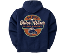 Older But Wiser Full Zip Graphic Hoodie