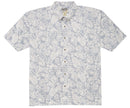 Tonal Leaves Cotton Shirt