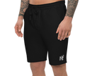 Logo Embroidered Men's Fleece Shorts