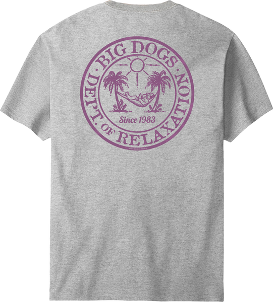 Relaxation Badge Pink T-shirt – Big Dogs