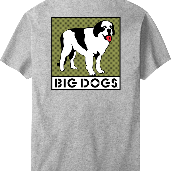 Box Logo Olive T-shirt – Big Dogs