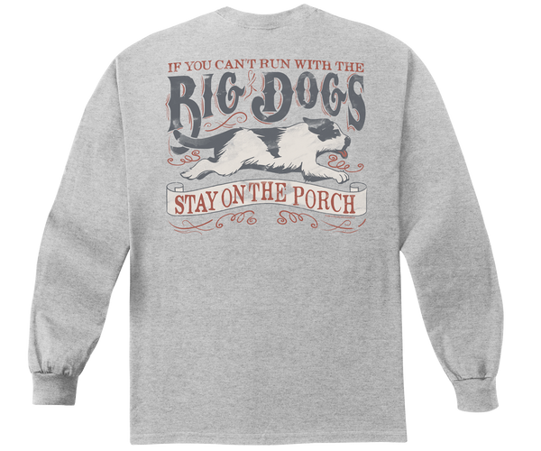 Run With Vintage Long Sleeve T-shirt – Big Dogs Run With Vintage Long Sleeve T-shirt – Big Dogs