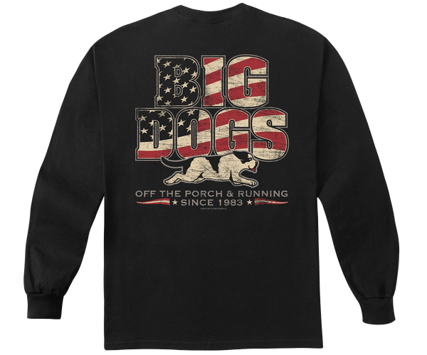 受注生産 新品未開封 龍宮城 猟犬 Big Long T-shirt ロンT SNS Off The Porch Long Sleeve T-Shirt – Big Dogs
