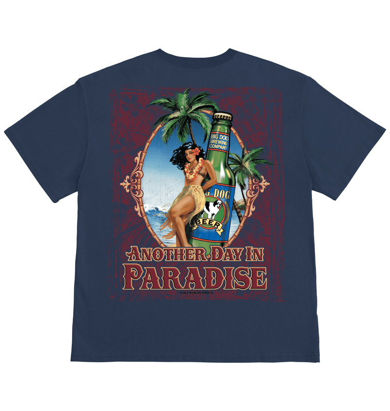 ジョン・アルホーグ「サウスパシフィック・パラダイス」 Another Day in Paradise T-Shirt – Big Dogs