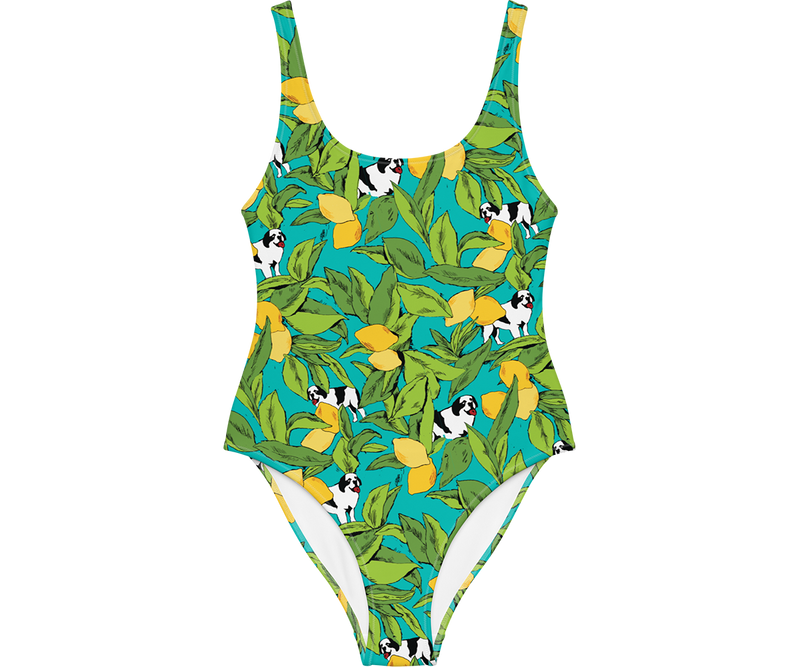 Lemon Dogs One-Piece Swimsuit