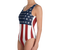 Dogs and Stripes One-Piece Swimsuit