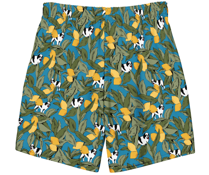 Lemon Dogs swim trunks