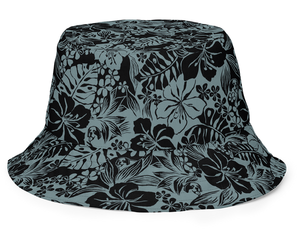 Tonal Hibiscus Reversible Bucket Hat