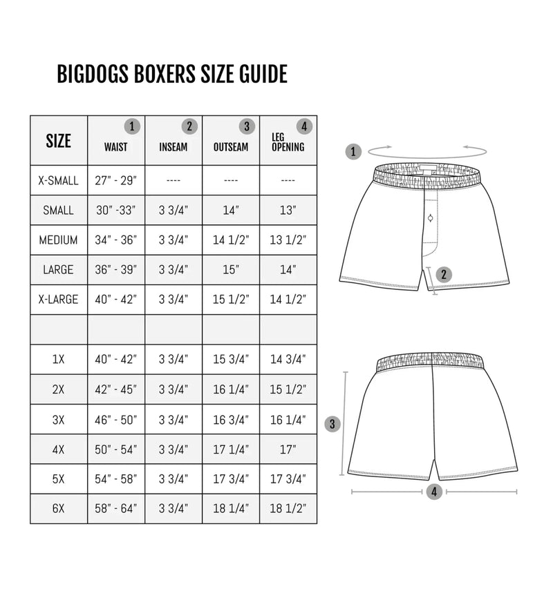 Classic Solid Logo Boxers – Big Dogs