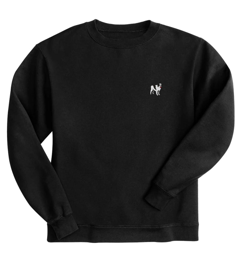 French Terry Fleece Embroidered Crew