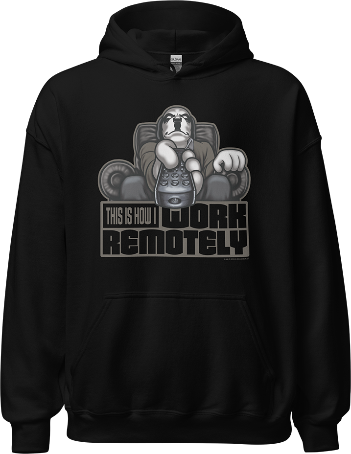 Work Remotely Graphic Hoodie
