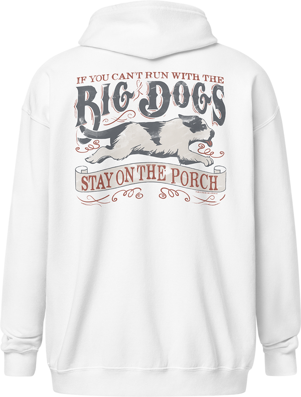 RUN WITH VINTAGE GRAPHIC FULL ZIP HOODIE Big Dogs
