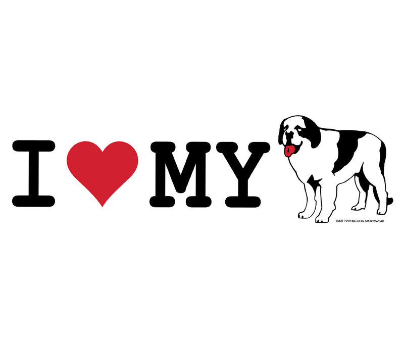 I Heart My Big Dog Graphic Hoodie