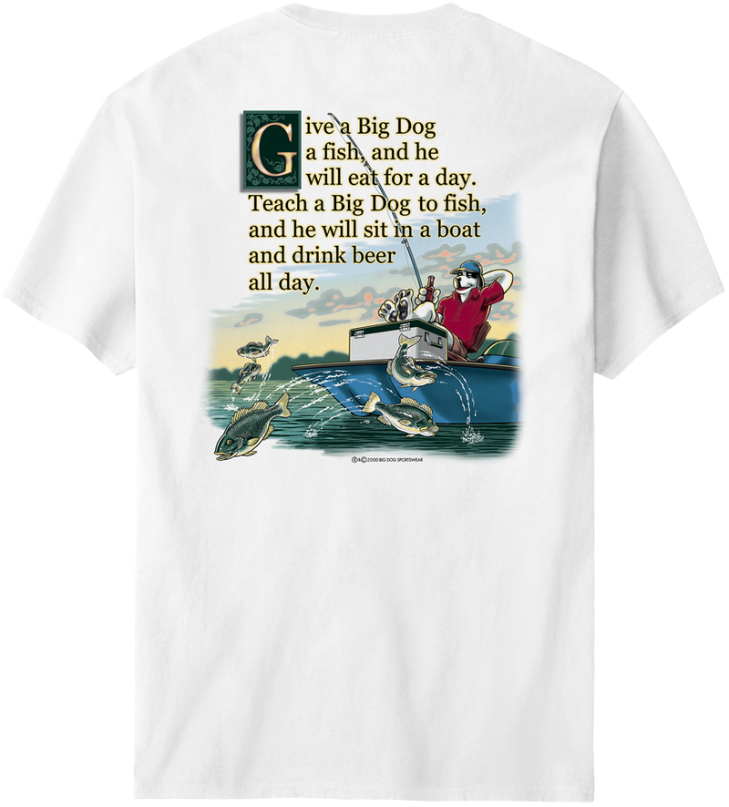Give A Big Dog A Fish T-Shirt