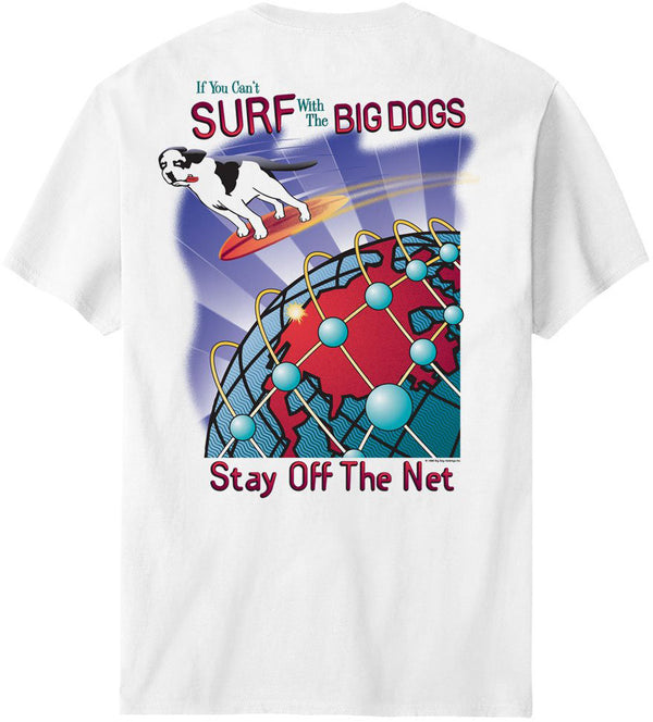 big t fish net Surf The Net T-Shirt 3X / White