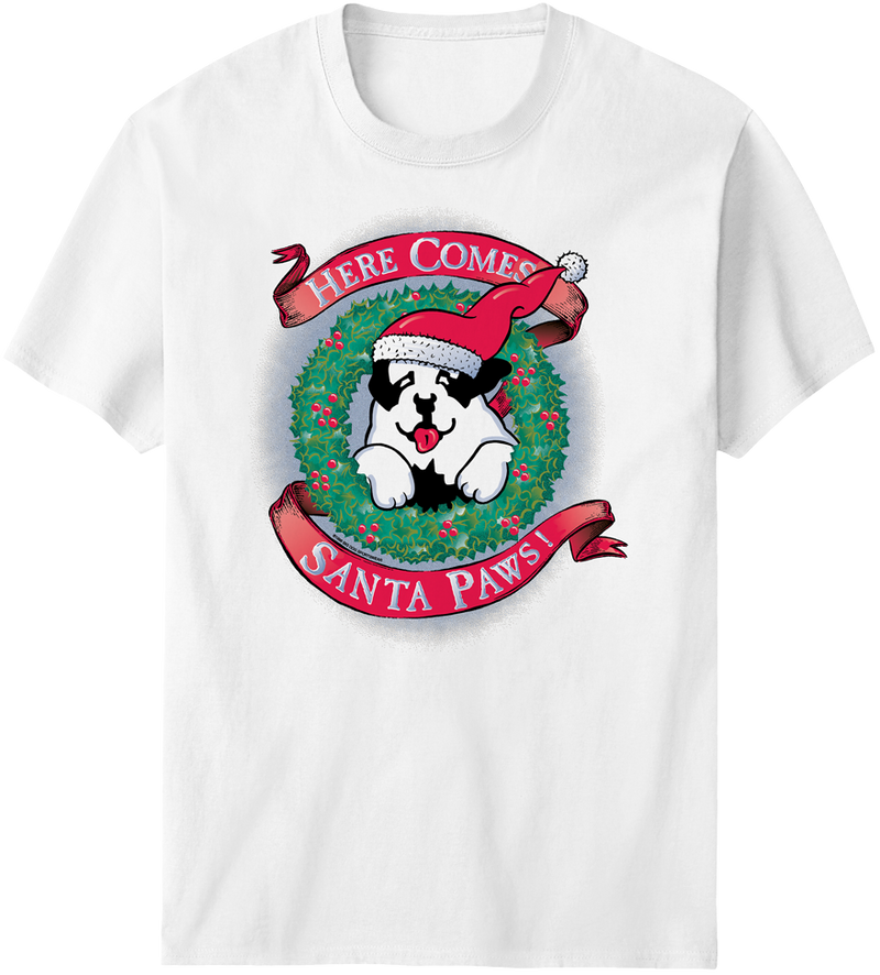 Here Comes Santa Paws T-Shirt