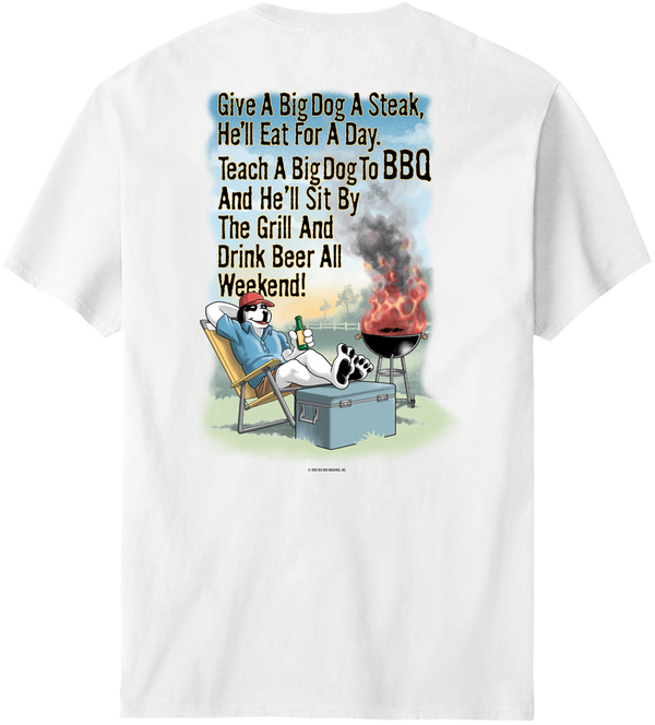 Give A Big Dog A Steak BBQ T-Shirt