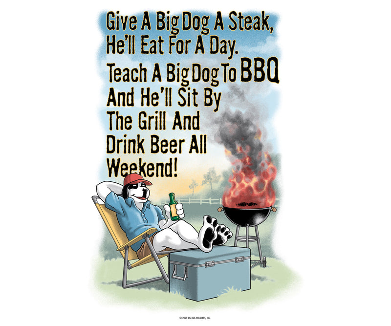 Give A Big Dog A Steak BBQ T-Shirt