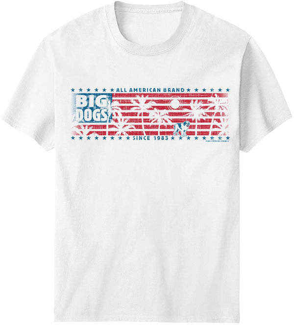 Tropical Stars & Stripes Chest Stripe T-Shirt