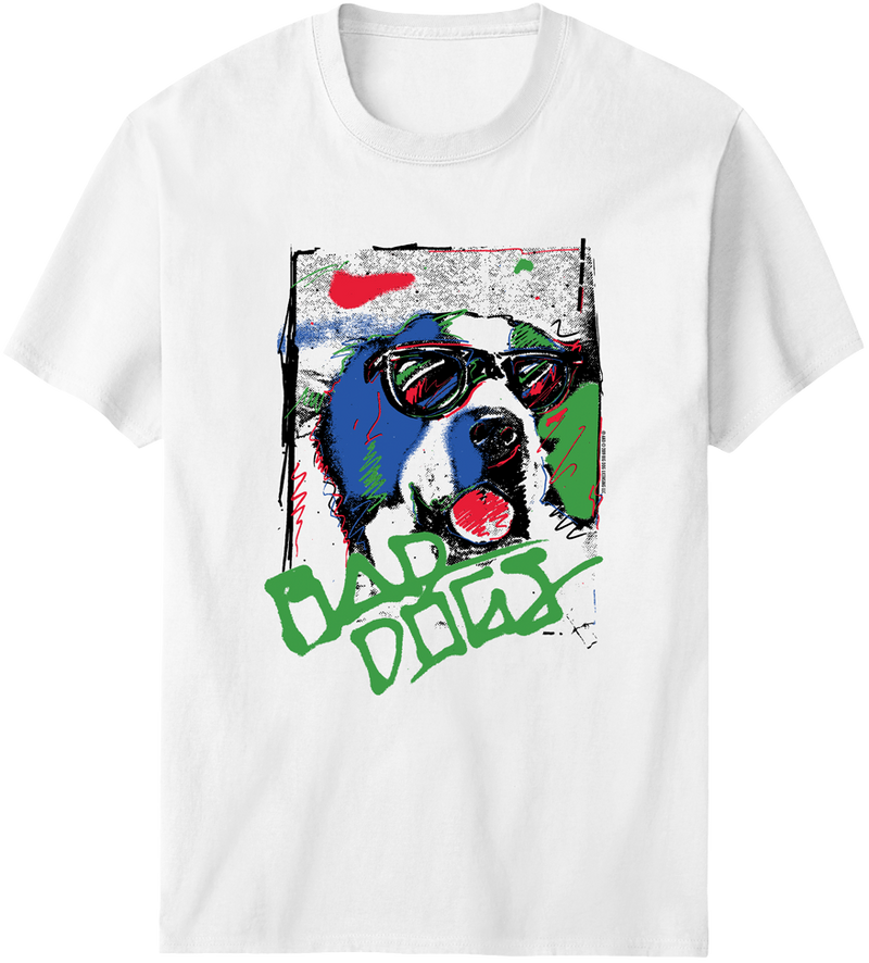 Retro Bad Dog Graffiti T-Shirt