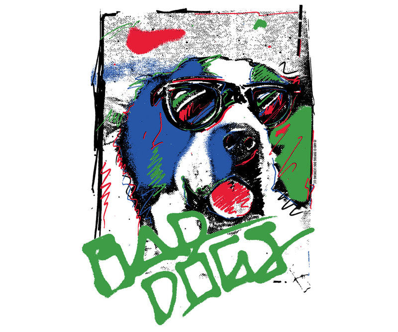 Retro Bad Dog Graffiti T-Shirt