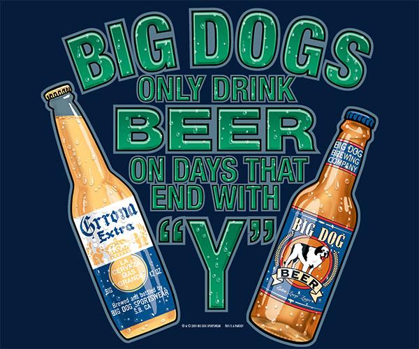 Only Drink Beer On Days That End In Y T-Shirt