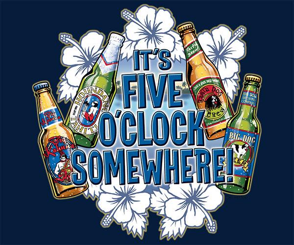 It Is Five O Clock Somewhere T-Shirt