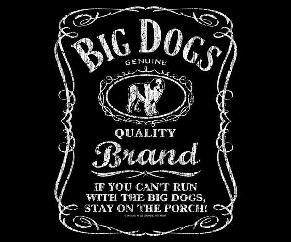 Run With The Big Dogs Label T-Shirt