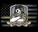 Defend and Serve Military T-Shirt