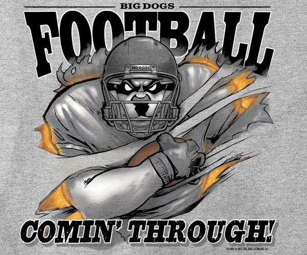 Football Coming Through T-Shirt