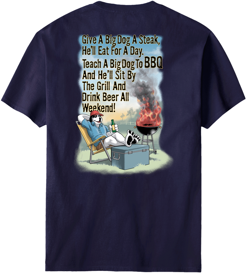 Give A Big Dog A Steak BBQ T-Shirt