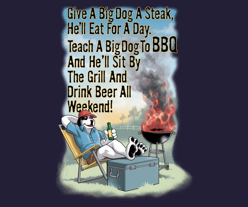 Give A Big Dog A Steak BBQ T-Shirt