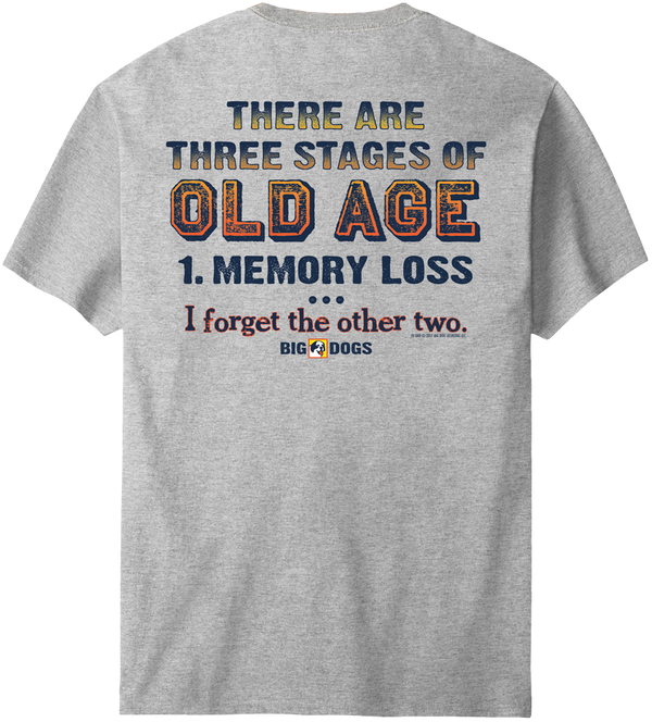 3 Stages of Old Age T-Shirt