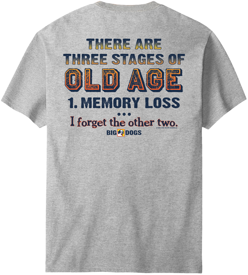 3 Stages of Old Age T-Shirt